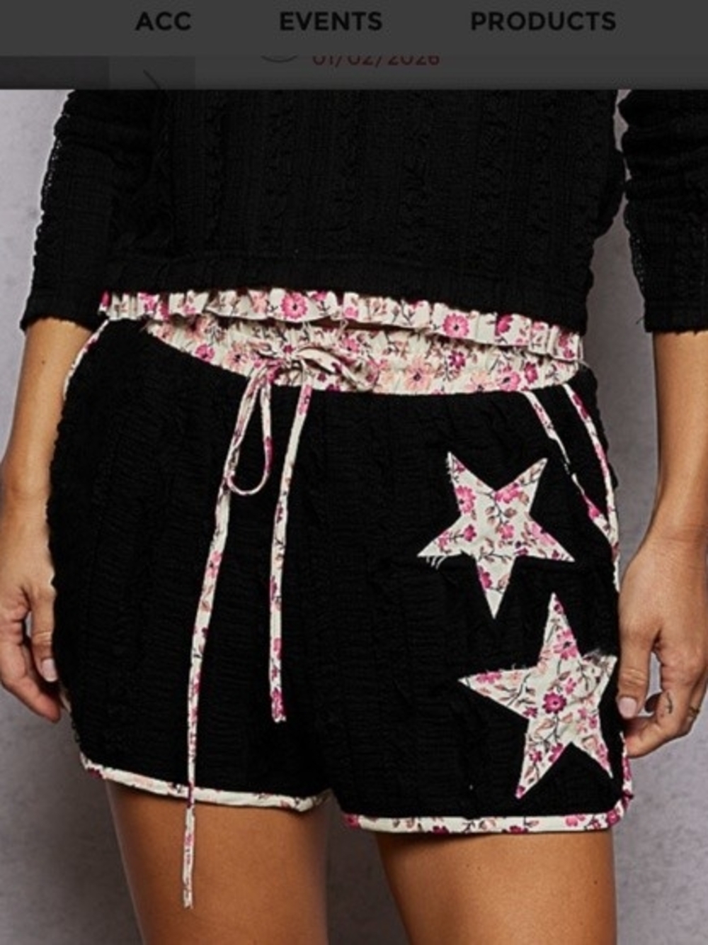 The POL "Tricia 3" Lace Shorts